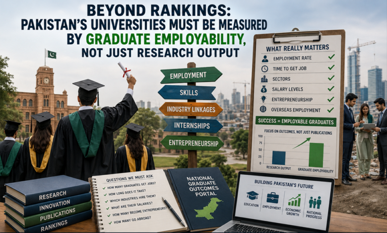 تحقیق نہیں، روزگار ہونا چاہیے پاکستانی جامعات کی اصل کامیابی کا معیار